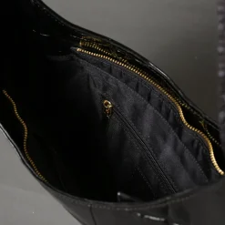 N.D.B Bags Ines Croc Black Clearance