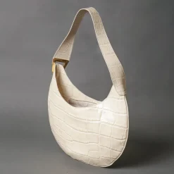 N.D.B Bags Ines Croc Off White New
