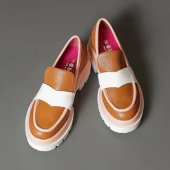 Le Babe 336S3 Tan-White Fashion