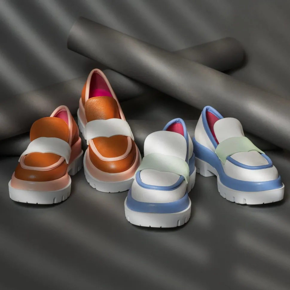 Le Babe 336S3 Tan-White Fashion